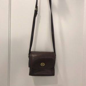 Coach brown leather purse